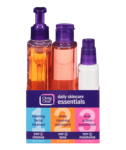 Clean & Clear's Daily Care Essentials 3 pack products