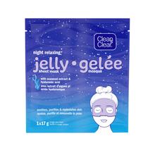 Clean and Clear night relaxing jelly sheet mask pack