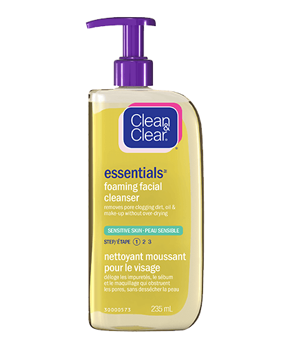 Clean and clear oil free foaming facial cleanser